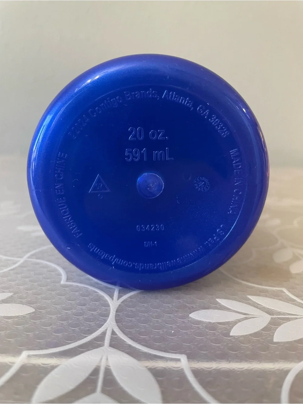 CONTIGO Ally Love Blue Metallic  Tumbler with Light Blue Pattern NEVER USED